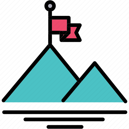 Market, mountain, peak, reach, business, marketing icon - Download on Iconfinder