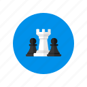 chess, pawn, queen, strategy