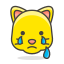 cat, crying, face 