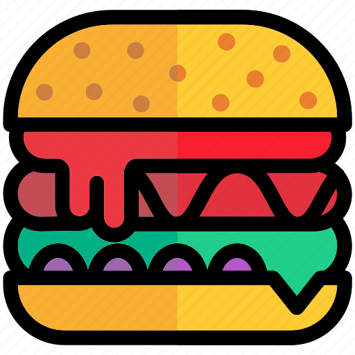 Hamburger, bread, fast, food, patty icon - Download on Iconfinder
