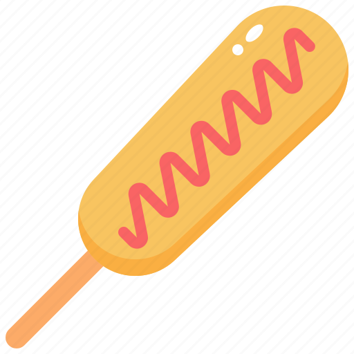 Corndog, food, mustard, hotdog, junk, meal, sausage icon - Download on Iconfinder
