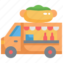 food, truck, fast, street, hotdog, delivery, trucking