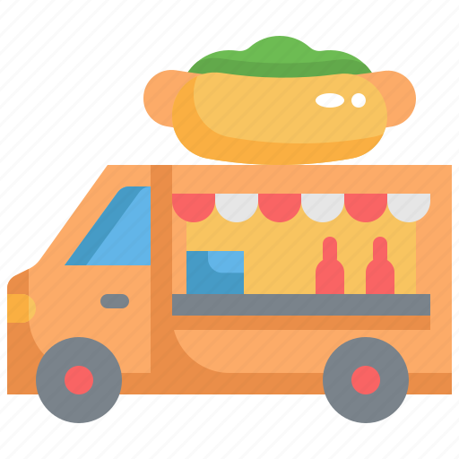 Food, truck, fast, street, hotdog, delivery, trucking icon - Download on Iconfinder