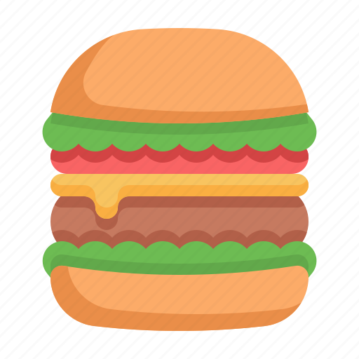 Burger, hamburger, fast, food, junk, beef, restaurant icon - Download on Iconfinder