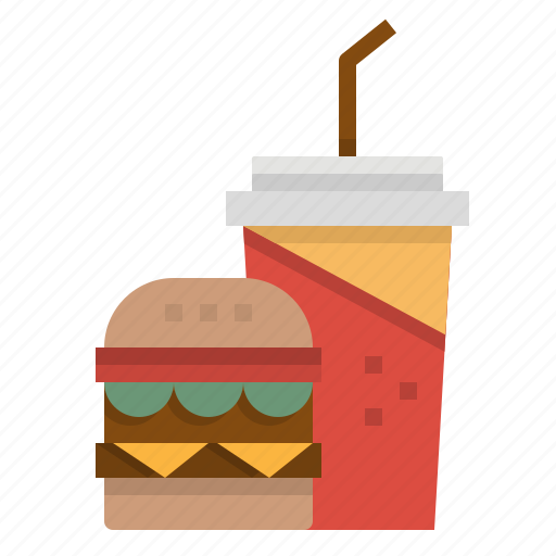 Burger, cola, drinks, fast, food icon - Download on Iconfinder