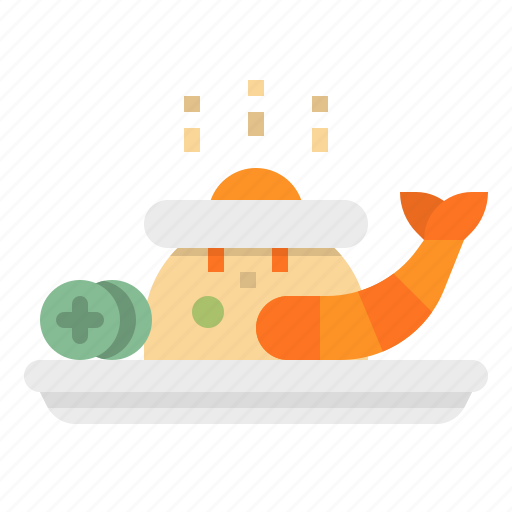 Dish, food, fried, rice, shrimp icon - Download on Iconfinder