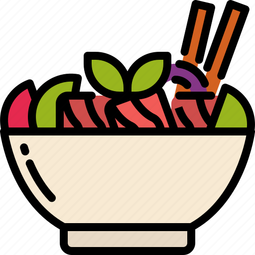 Poke, bowl, food, street food, fast food, cafe, menu icon - Download on Iconfinder