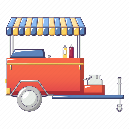 Cart, cartoon, dog, food, hot, hotdog, shop icon - Download on Iconfinder