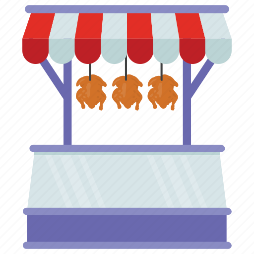 Butcher shop, food booth, meat shop, poultry stall, street stall icon - Download on Iconfinder