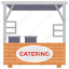 catering business, catering service, catering stall, market stall, street stall 