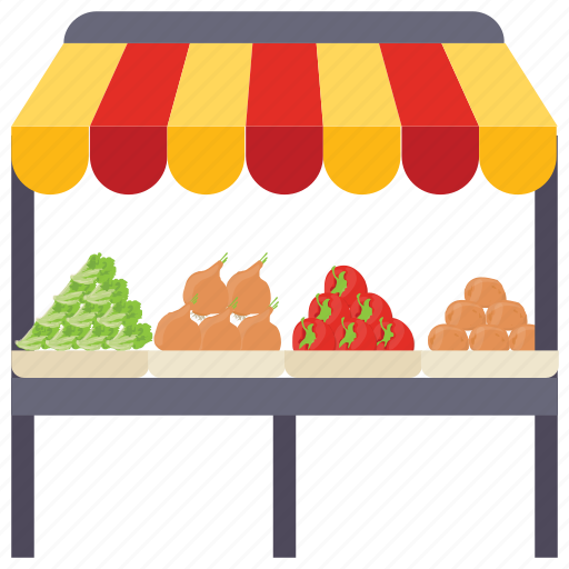 Food stall, street stall, vegetable kiosk, vegetable stall icon - Download on Iconfinder