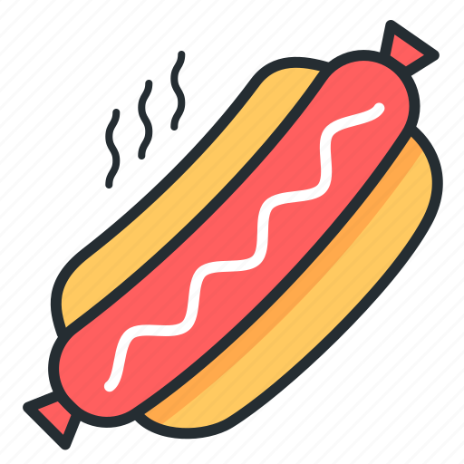 Sausage, snack, hot dog, street food icon - Download on Iconfinder