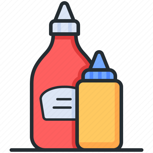 Sauces, ketchup, mustard, mayonnaise icon - Download on Iconfinder