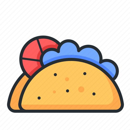 Pita, tacos, food, snack icon - Download on Iconfinder