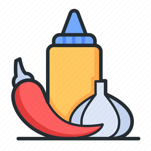 Spicy, pepper, garlic, sauce icon - Download on Iconfinder