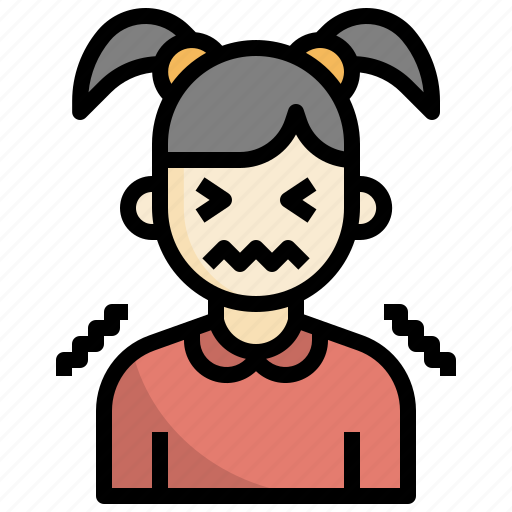 Panic, worry, anxiety, woman, stress icon - Download on Iconfinder
