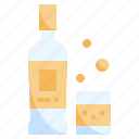 alcohol, alcoholic, beverage, glass, bottle