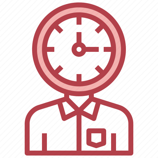 Busy, time, management, employee, clock, man icon - Download on Iconfinder