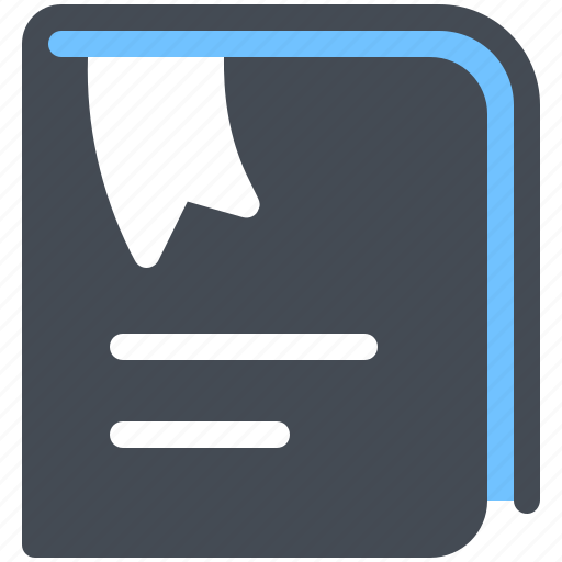 Bookmarked, bookmark, document, book, files icon - Download on Iconfinder