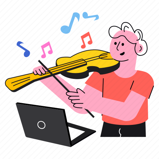 Music, class, learn, study illustration - Download on Iconfinder