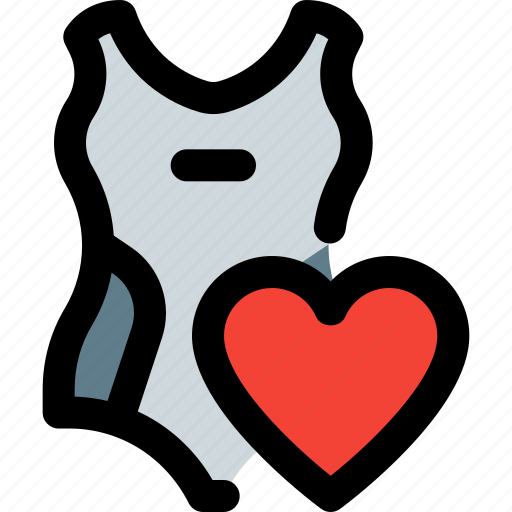 Swimsuit, heart, bodysuit icon - Download on Iconfinder