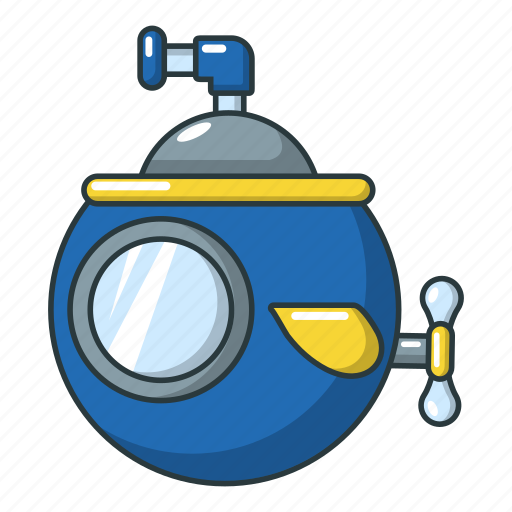 Cartoon, marine, object, ocean, periscope, submarine, travel icon - Download on Iconfinder
