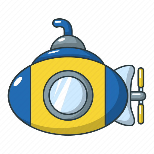 Cartoon, marine, object, ocean, periscope, sea, submarine icon - Download on Iconfinder