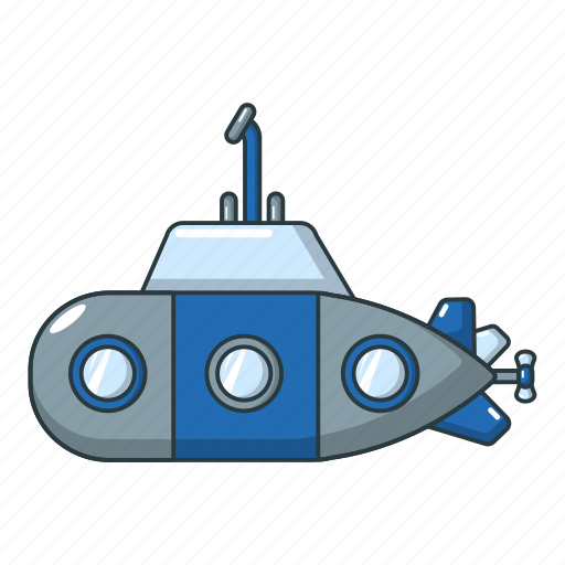 Cartoon, marine, object, ocean, periscope, submarine, transportation icon - Download on Iconfinder