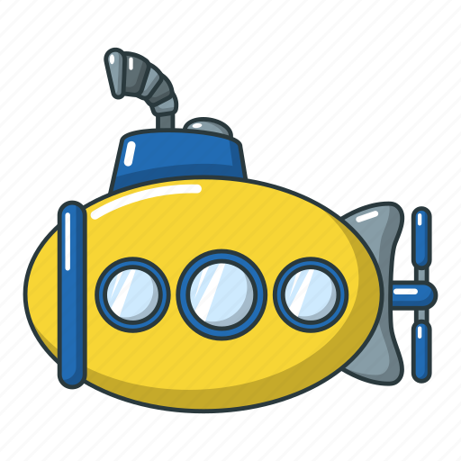Cartoon, funny, marine, object, ocean, periscope, submarine icon - Download on Iconfinder