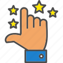 hand, rate, rating, star, vote, review, finger
