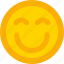 emoji, emoticon, happy, satisfacted, smile 