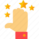 hand, rate, rating, star, vote, review, finger