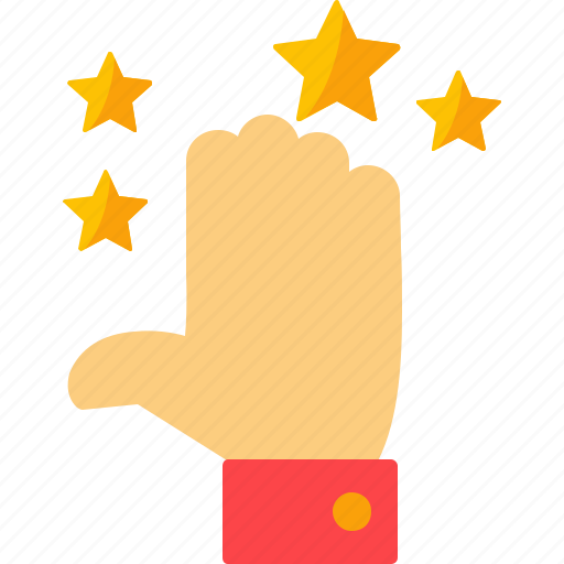 Hand, rate, rating, star, vote, review, finger icon - Download on Iconfinder