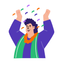 celebration, cheering, excitement, happiness, joyful