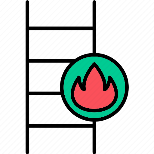 Fire, ladder icon - Download on Iconfinder on Iconfinder
