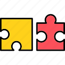 puzzle, brainstorming, strategy, icon