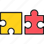 puzzle, brainstorming, strategy, icon 