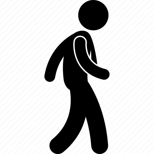 walking man silhouette png