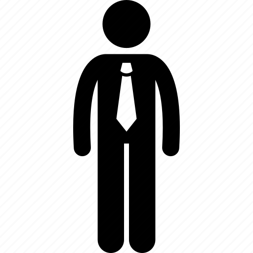 Businessman, standing, stickman, tie, worker icon - Download on Iconfinder
