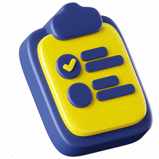 To do list, checklist, list, task-list, clipboard, document, task 3D illustration - Download on Iconfinder