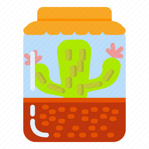 Cactus, close, closed, plant, pot, succulent, vas icon - Download on Iconfinder
