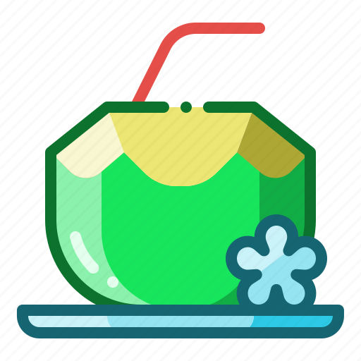 Coconut, drink, summer, beach, fruit icon - Download on Iconfinder