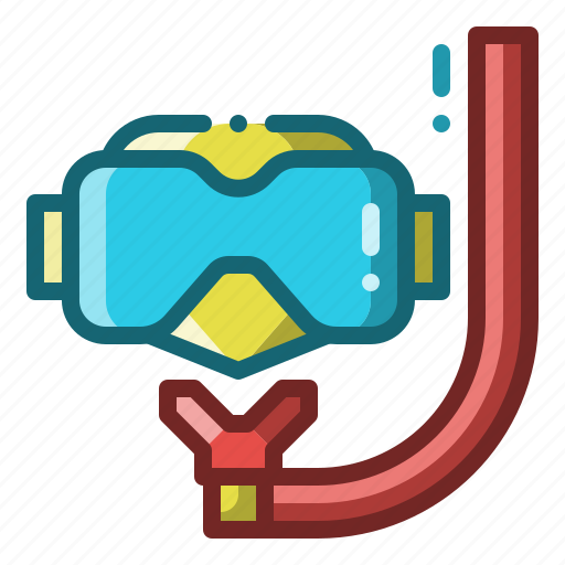 Snorkel, summer, diving, goggles, scuba, gear icon - Download on Iconfinder