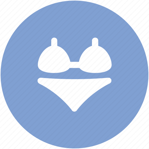 Bikini, bra, penty, swimsuit, swimwear, woman undergarments icon - Download on Iconfinder