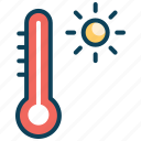 forecast, heat, high degree, hot, hot temperature, temperature, thermometer