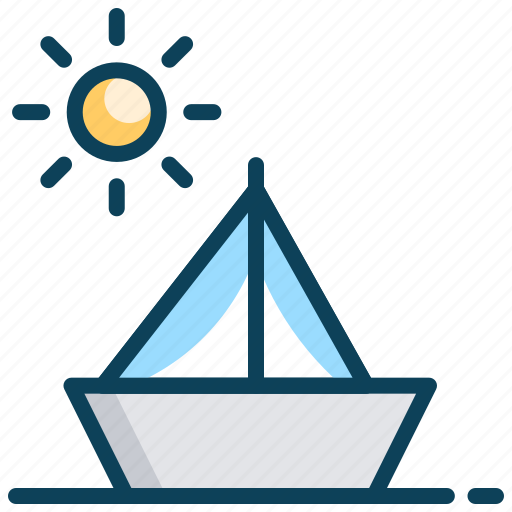 Boat, daytime, fishing, sea, ship, sunny, transport icon - Download on Iconfinder