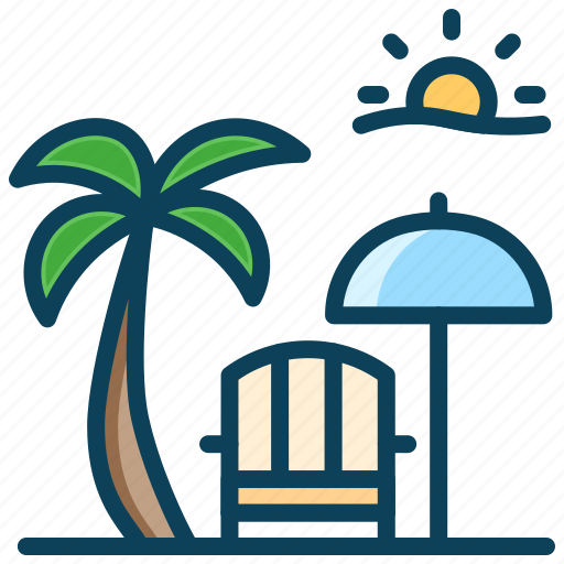 Beach, holiday, resort, rest, summer vacation, umbrella icon - Download on Iconfinder