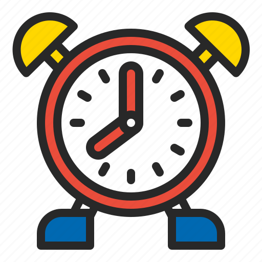 Alarm, clock, college, morning, school, time icon - Download on Iconfinder