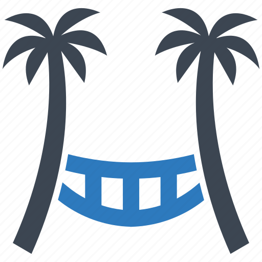 Beach, hammock, summer, palm, vacation, tree, holiday icon - Download on Iconfinder