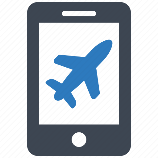 Booking, flight, mobile, app, airplane, plane, online icon - Download on Iconfinder